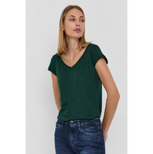 Tričko Sisley dámské, zelená barva