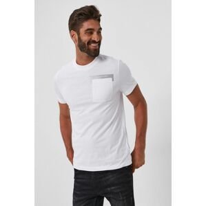Tričko Calvin Klein pánské, bílá barva, s potiskem