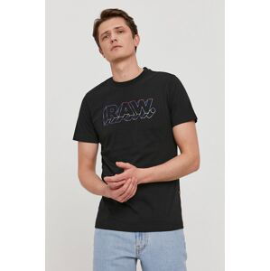 Tričko G-Star Raw pánské, černá barva, s potiskem