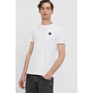 Tričko Pepe Jeans WALLACE pánské, bílá barva, hladké