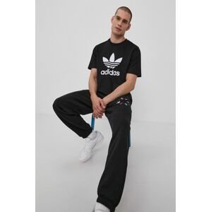 Bavlněné tričko adidas Originals H06642 černá barva, s potiskem
