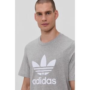 Bavlněné tričko adidas Originals H06643 šedá barva, melanžové