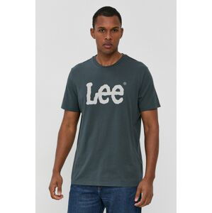 Bavlněné tričko Lee s potiskem