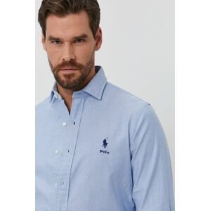 Bavlněné tričko Polo Ralph Lauren pánské, regular, s italským límcem