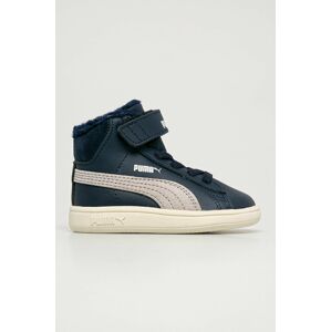 Puma - Dětské boty Smash v2 Mid L Fur V Inf 366899