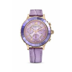 Hodinky Swarovski 5632263 OCTEA LUX CHRONO růžová barva