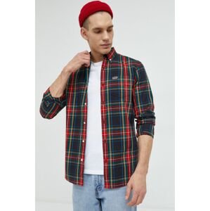 Bavlněné tričko Superdry regular, s límečkem button-down