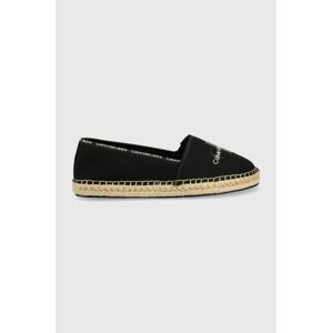 Espadrilky Calvin Klein Jeans Esparille Monogram černá barva