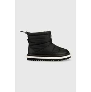 Sněhule Tommy Jeans Padded Tommy Jeans Wmns Boot , černá barva