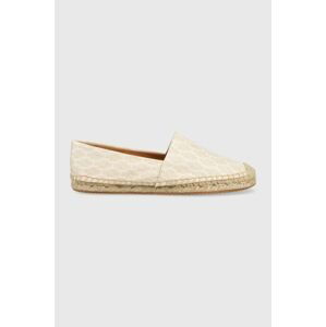 Espadrilky HUGO Baja Slon béžová barva