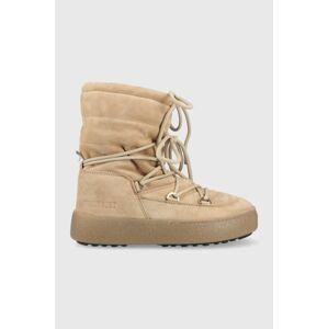 Semišové sněhule Moon Boot Ltrack Suede , béžová barva, 24500100.BEIGE-BEIGE