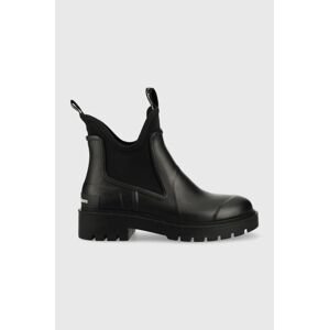 Holínky Calvin Klein Jeans Yw0yw01034 Bds Chelsea Rain Boots dámské, černá barva