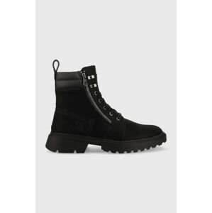 Trapery Calvin Klein Jeans Chunky Laceup Boot W/zip pánské, černá barva