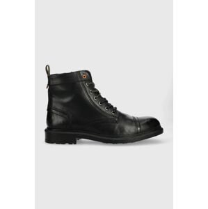 Kožené boty Wrangler Freedom Boot pánské, černá barva