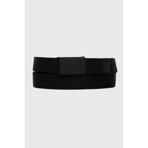 Pásek Tommy Jeans Essential Webbing 3.5 pánský, černá barva