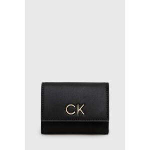 Peněženka + klíčenka Calvin Klein černá barva
