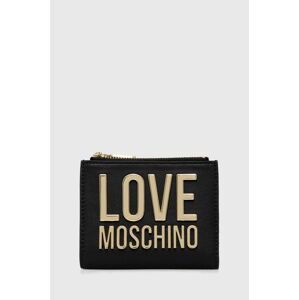 Peněženka Love Moschino černá barva