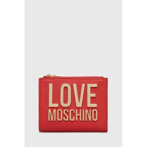 Peněženka Love Moschino červená barva