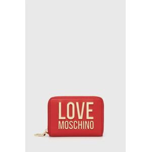 Peněženka Love Moschino červená barva