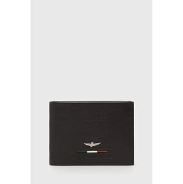 Kožená peněženka Aeronautica Militare hnědá barva
