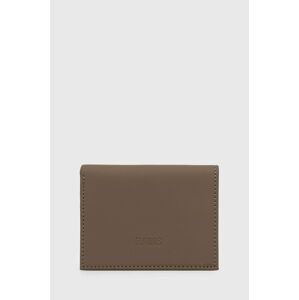 Peněženka Rains 16020 Folded Wallet hnědá barva