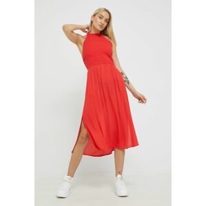 Šaty Superdry červená barva, mini
