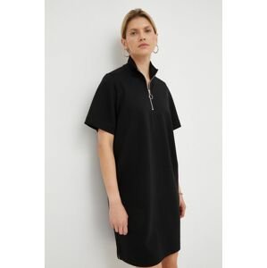 Šaty Marc O'Polo Denim černá barva, mini, oversize