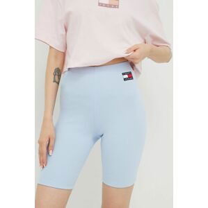 Kraťasy Tommy Jeans dámské, s aplikací, high waist