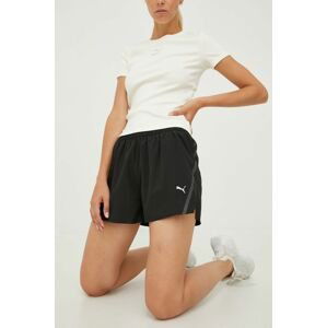 Běžecké šortky Puma Ultraweave S černá barva, medium waist