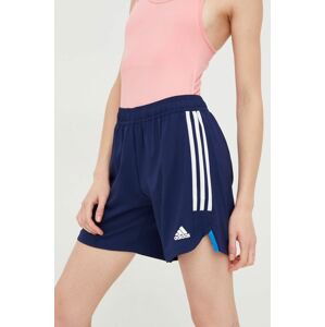 Tréninkové šortky adidas Performance Condivo 22 dámské, tmavomodrá barva, s aplikací, high waist