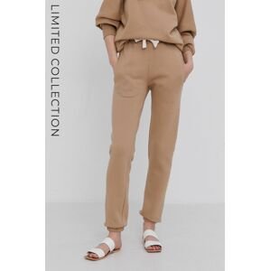 Kalhoty Answear Lab ECO dámské, béžová barva, hladké