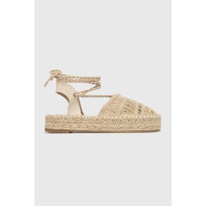 Espadrilky Answear Lab dámské, béžová barva, na platformě