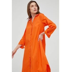 Šaty Answear Lab oranžová barva,