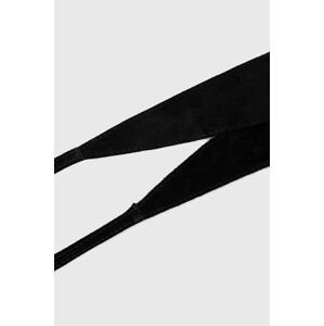 Semišový pásek Answear Lab x limitovaná festivalová kolekce BE BRAVE dámský, černá barva