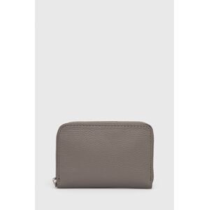 Kožená peněženka Answear Lab dámský, šedá barva