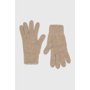 Kašmírové rukavice Answear Lab dámské, béžová barva