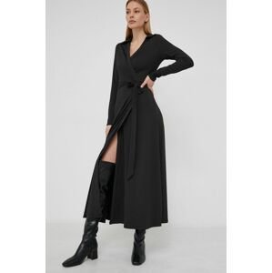 Šaty Answear Lab černá barva, maxi, jednoduché
