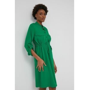 Šaty Answear Lab zelená barva, mini, jednoduchý