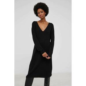 Šaty Answear Lab černá barva, mini, jednoduchý