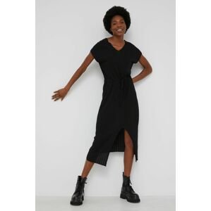 Šaty Answear Lab černá barva, midi, jednoduchý
