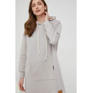 Šaty Answear Lab šedá barva, mini, oversize