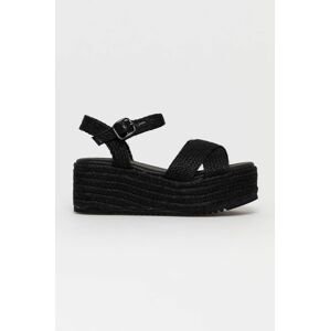 Sandály Answear Lab Alta Moda dámské, černá barva, na platformě