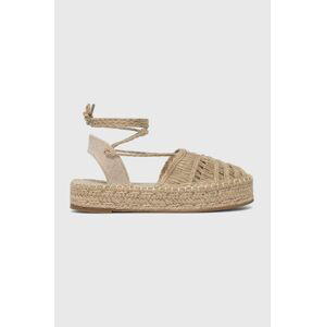 Espadrilky Answear Lab Fetissimo béžová barva, na platformě