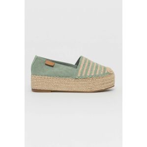 Espadrilky Answear Lab Bestelle zelená barva, na platformě