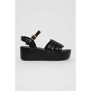 Sandály Answear Lab POTI PATI dámské, černá barva, na platformě