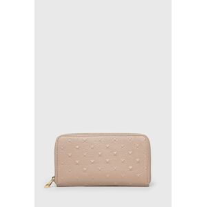 Kožená peněženka Answear Lab dámská, růžová barva