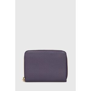 Kožená peněženka Answear Lab dámská, fialová barva