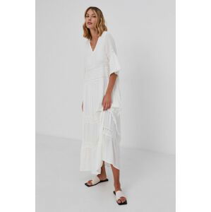 Šaty Answear Lab bílá barva, maxi, áčkové