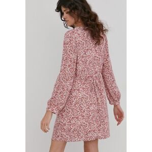 Šaty Answear Lab růžová barva, mini, jednoduché