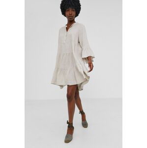 Answear Lab - Plátěné šaty Pure Linen